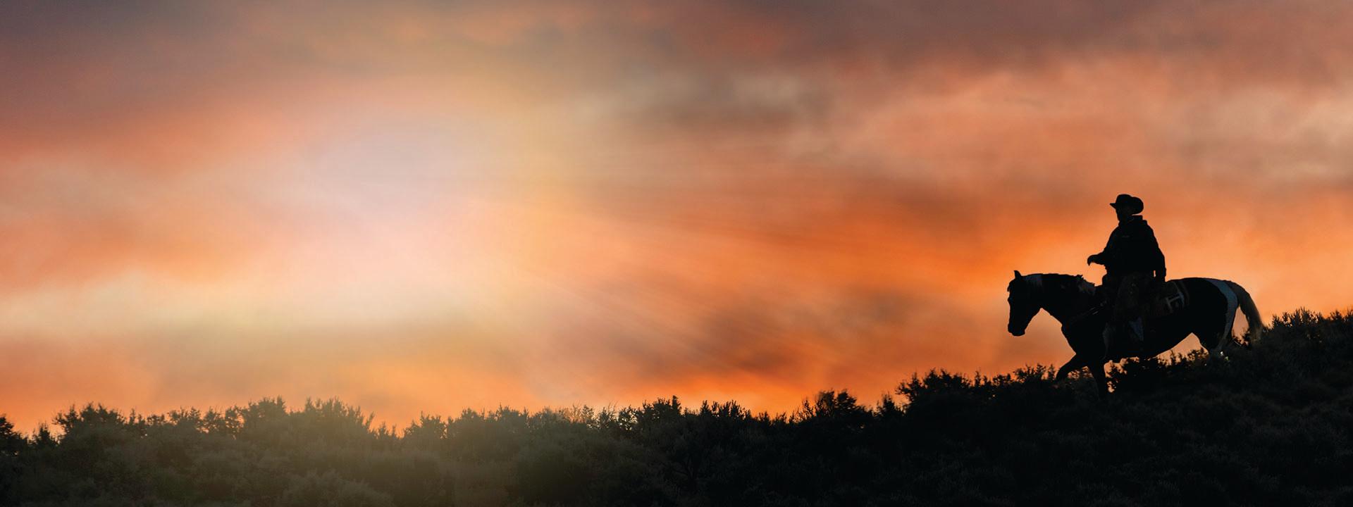 Horseback at sunset-left-main