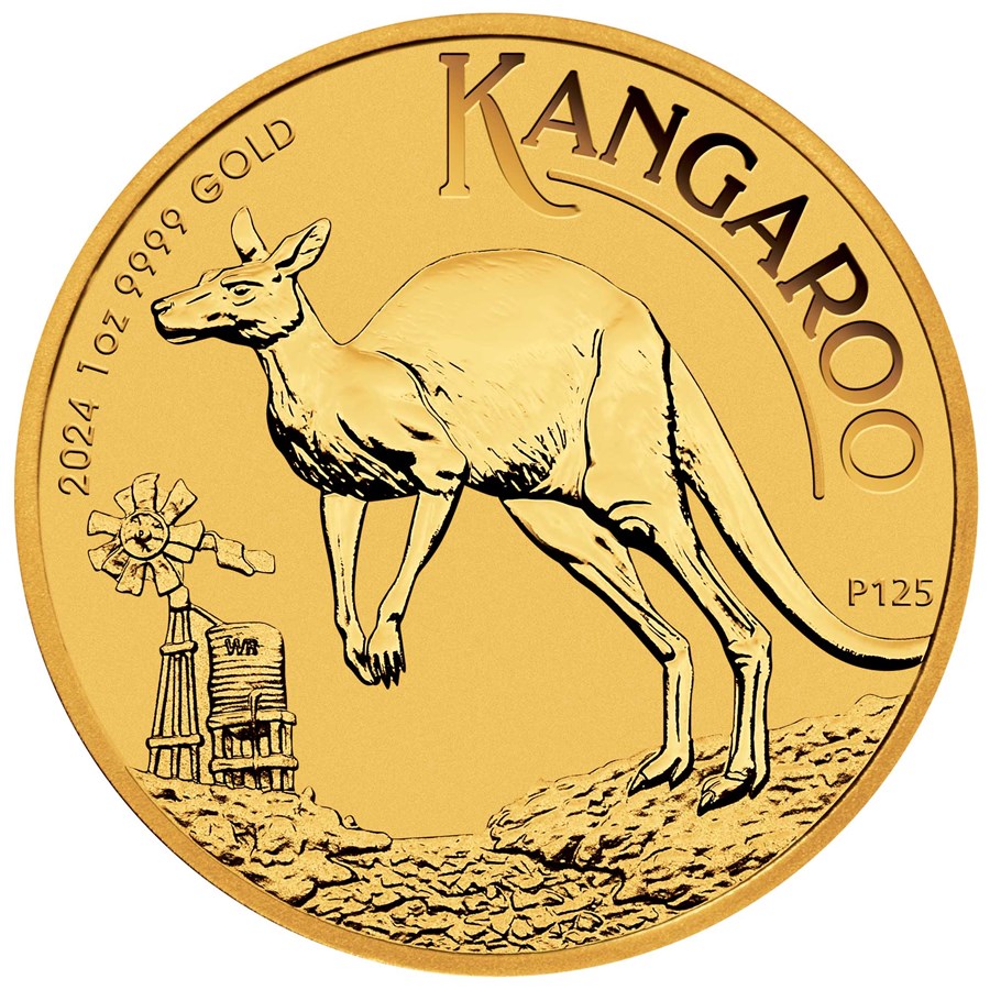 2024 1oz Gold Kangaroo -Reverse