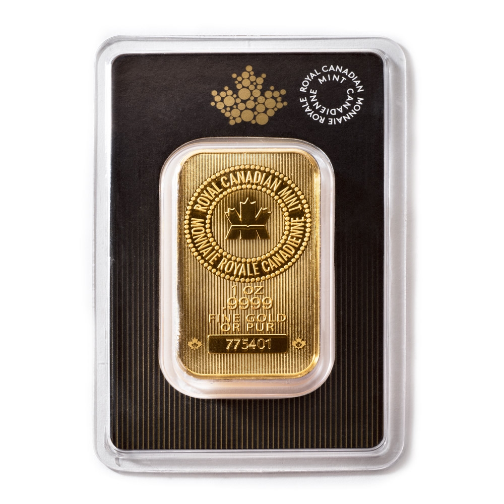 1 oz Royal Canadian Mint Gold Bar 