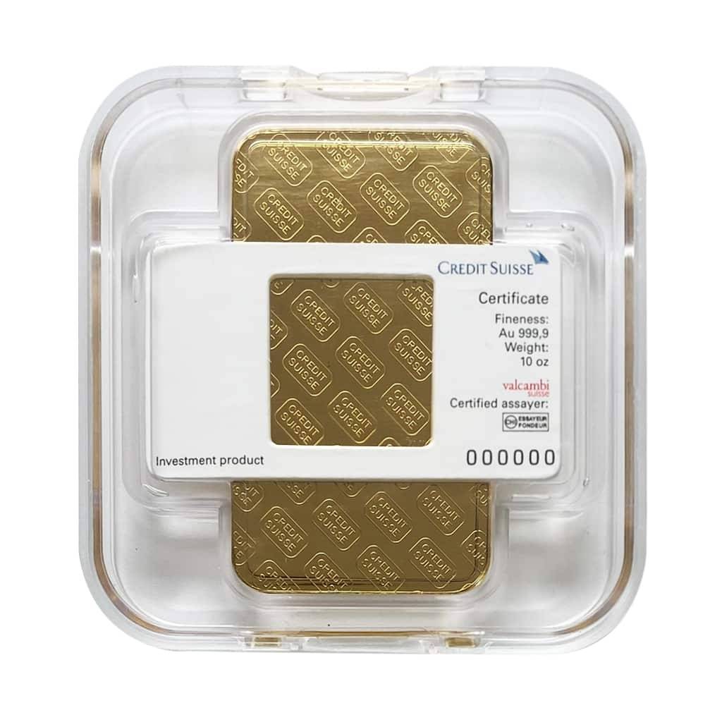 10 oz Credit Suisse Gold Bar