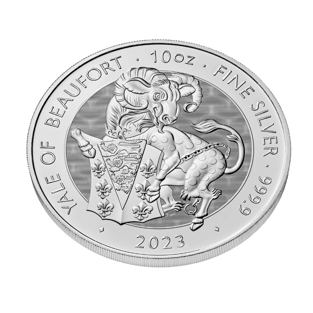 2023 Royal Mint 10 oz Tudor Beasts Yale Silver Coin