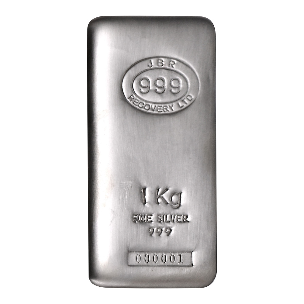 1 Kilo JBR Silver Bar - Obverse