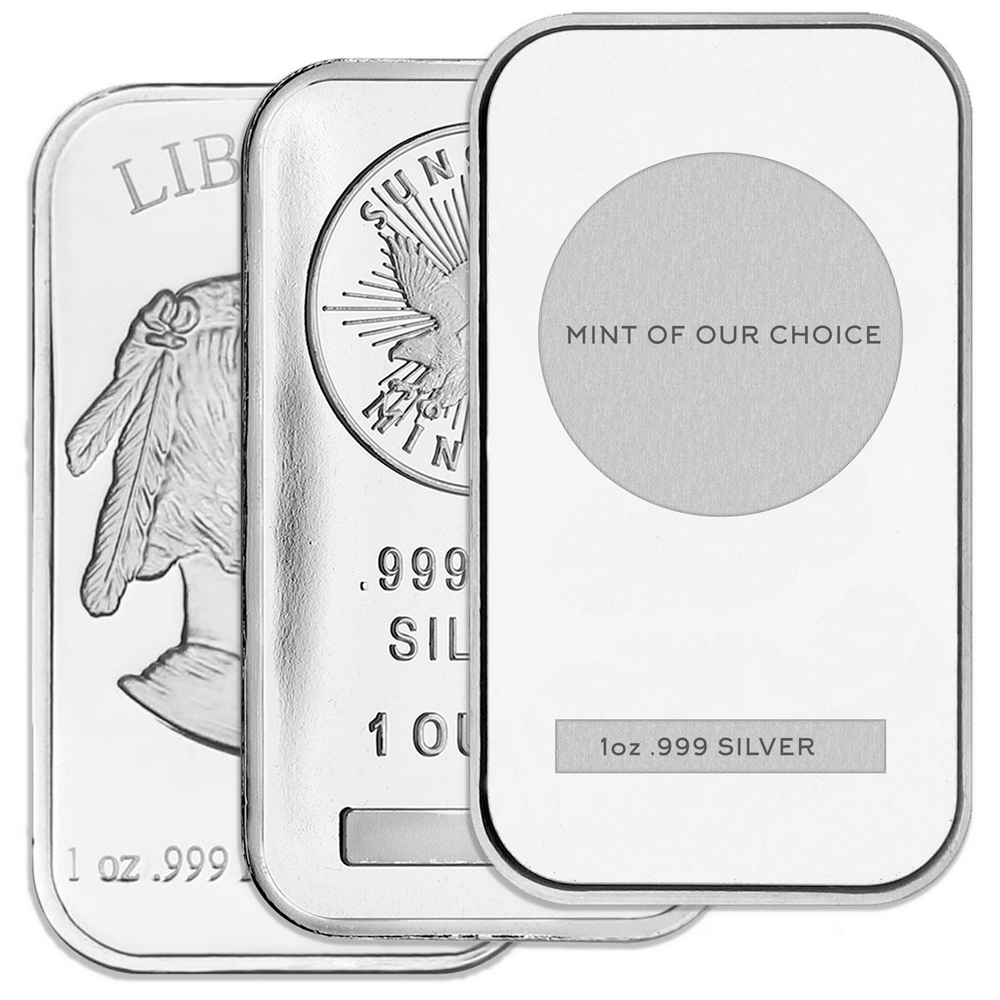 1 oz Silver Bar - Various Mints and Condition