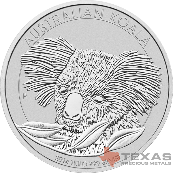Buy 2014 Australian Silver Koalas (1 Kilo, 32.15 ozs)