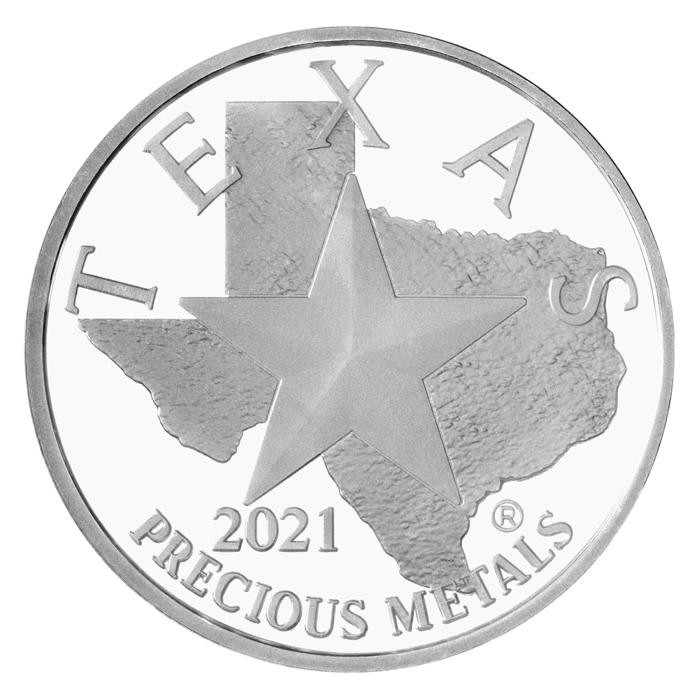 Buy 2021 Texas Silver Round