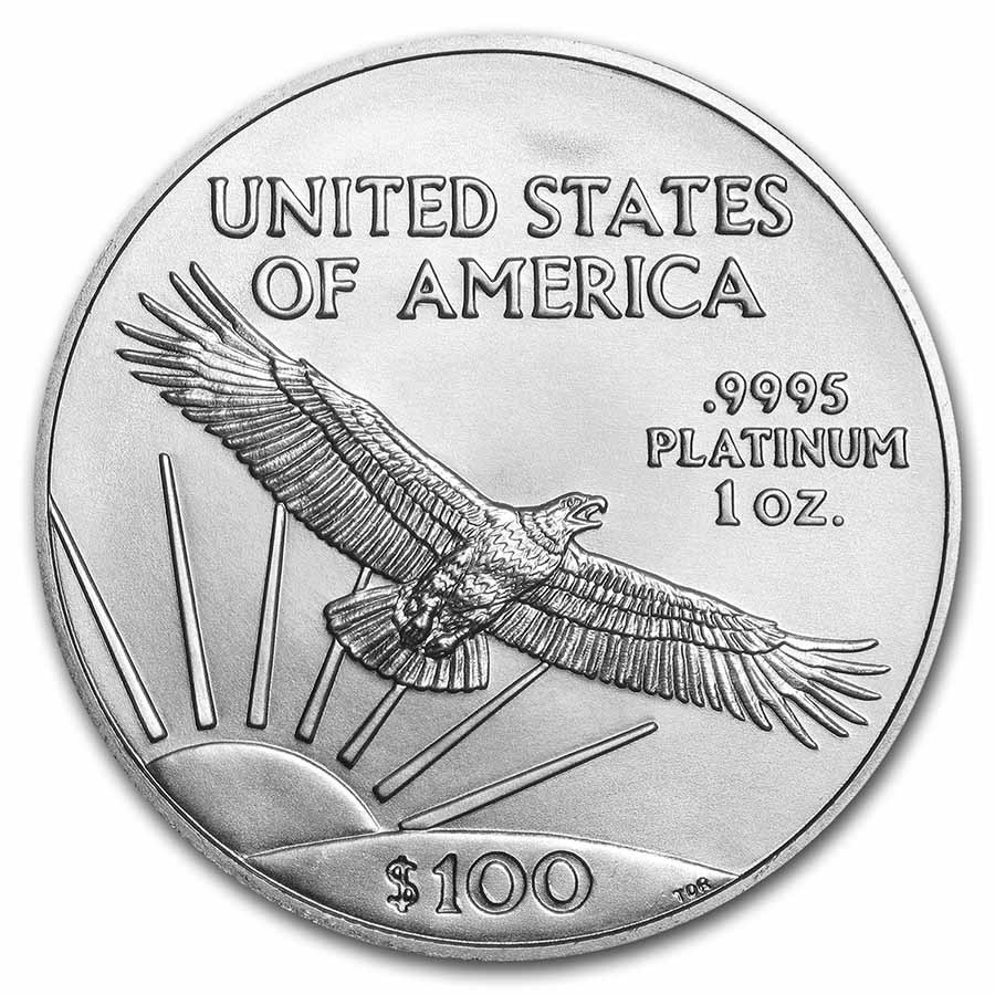 2022 American Platinum Eagle Coin - Reverse