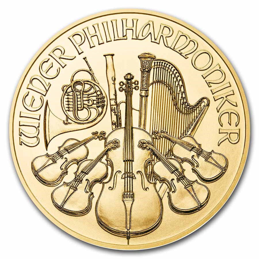 2022 Austrian Gold Philharmonic Coin - Reverse