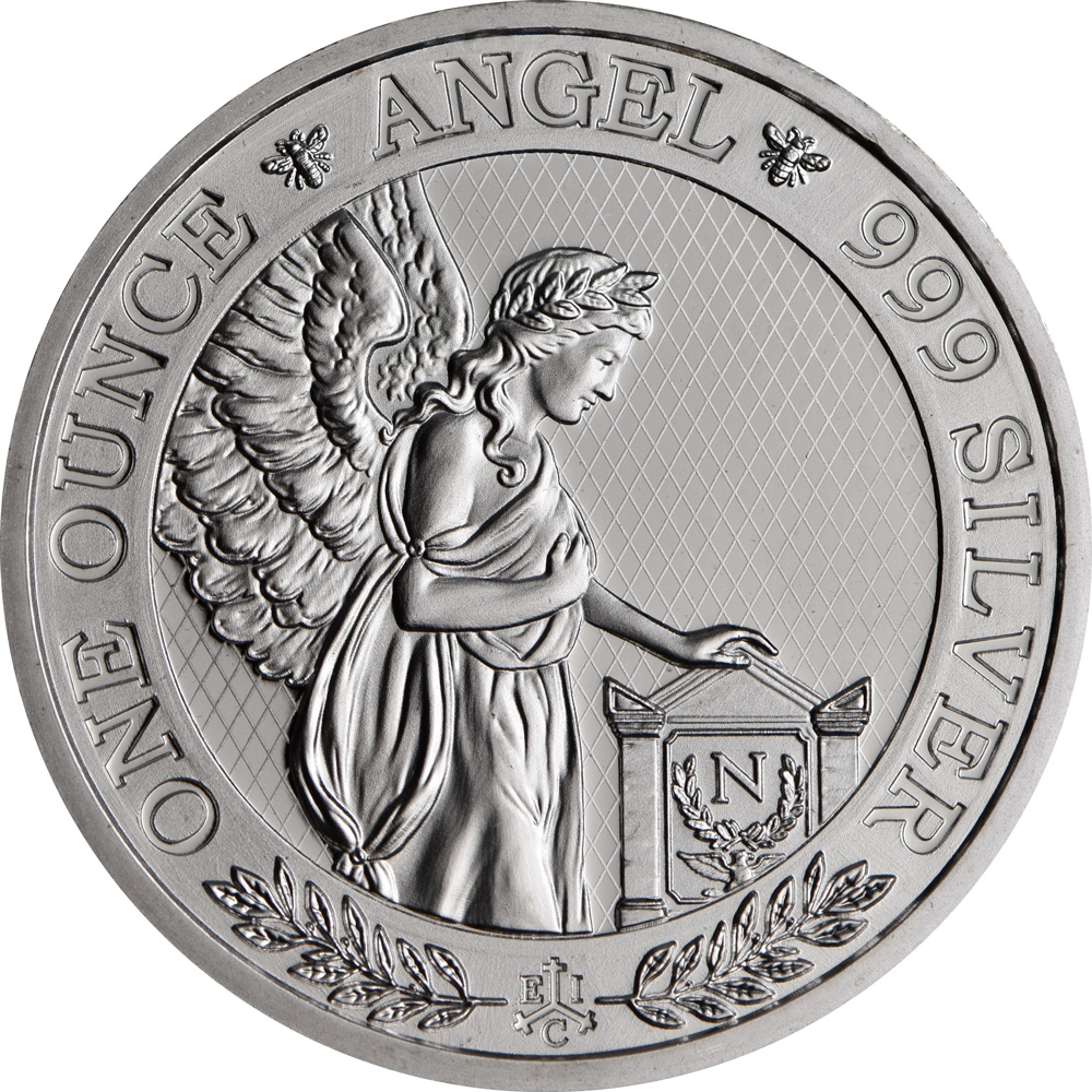 2021 St. Helena 1 oz Napoleon Angel Silver Coin - Reverse