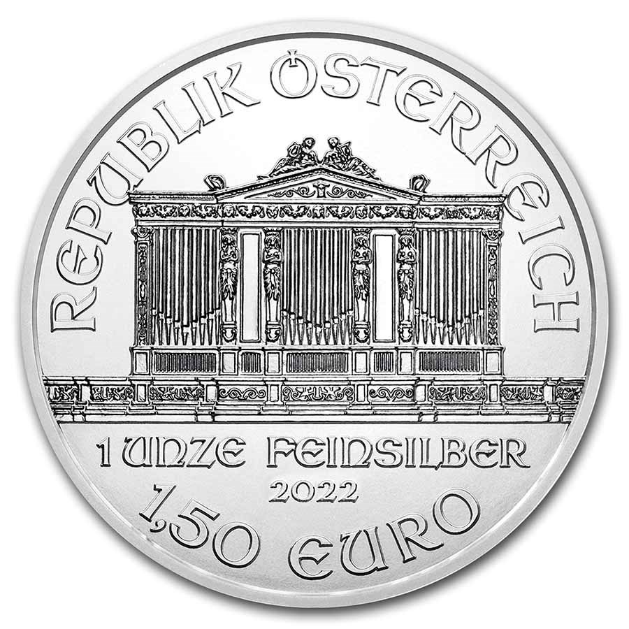 Buy 2022 Austrian Silver Philharmonic Coin - Reverse
