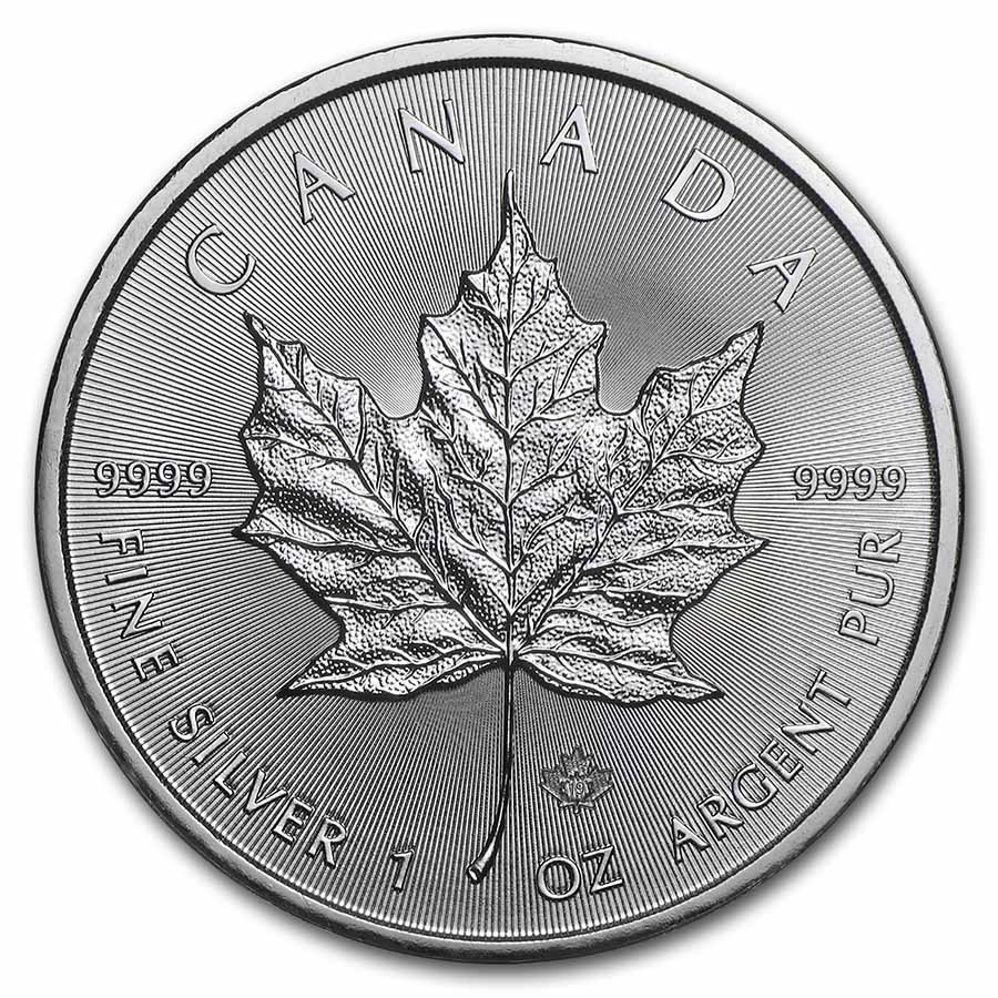 Buy 2022 Canadian Silver Maple Leaf Coin - Reverse