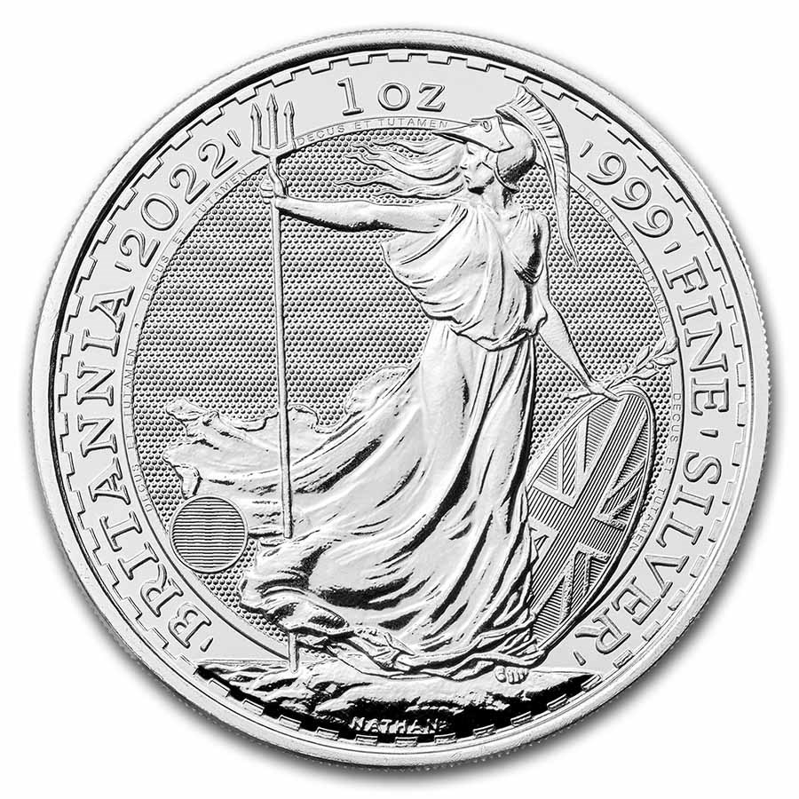 2022 Royal Mint Silver Britannia - Reverse