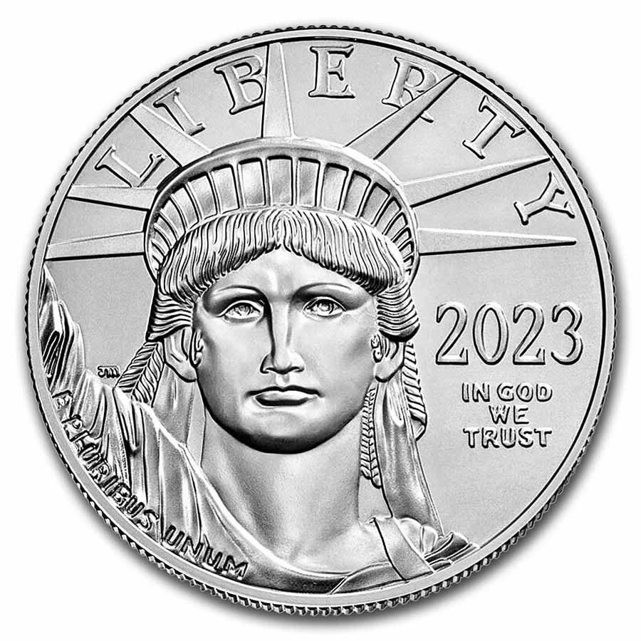 1 oz 2023 American Eagle Platinum Coins - Obverse