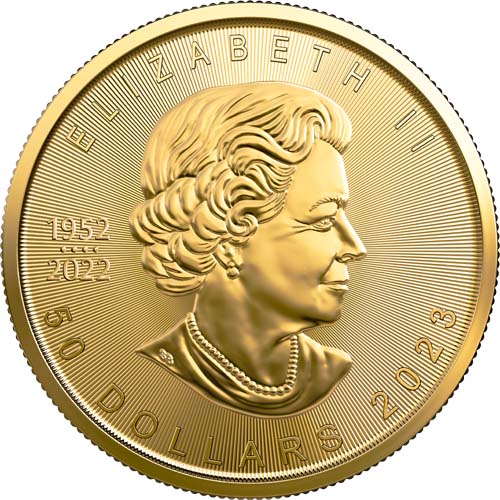 2023 Canadian Maple Leaf Gold Coin - Reverse