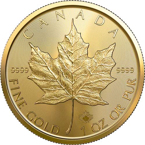 2023 Canadian Maple Leaf Gold Coin - Reverse
