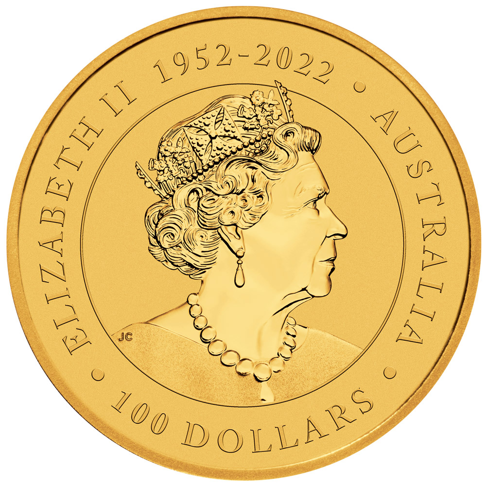 2023 Australian 1oz Gold Kangaroo Coin - Reverse