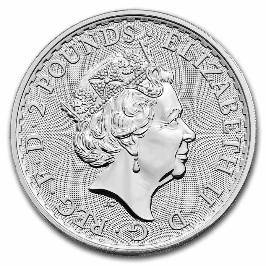 2023 Queen Elizabeth II Royal Mint Silver Britannias - Reverse