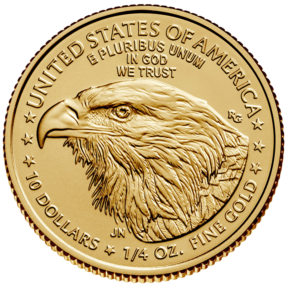 2023 Quarter oz American Gold Eagle Coin - Obverse