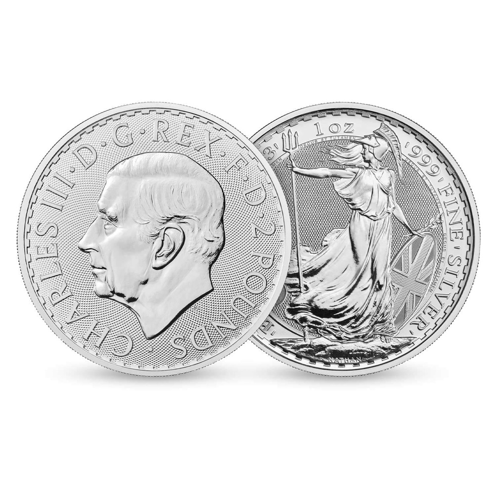 2023 King Charles III Royal Mint Silver Britannia - Monster Box