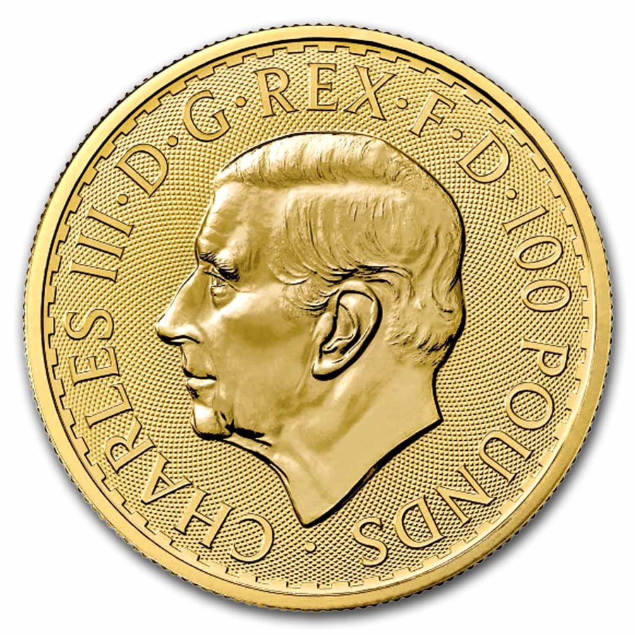 1 oz 2023 Royal Mint Gold Britannia Coin - Obverse
