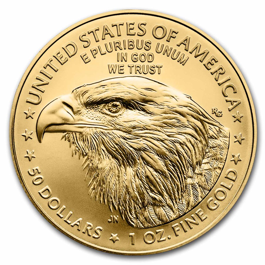 1 oz 2024 American Gold Eagle Coin - Obverse