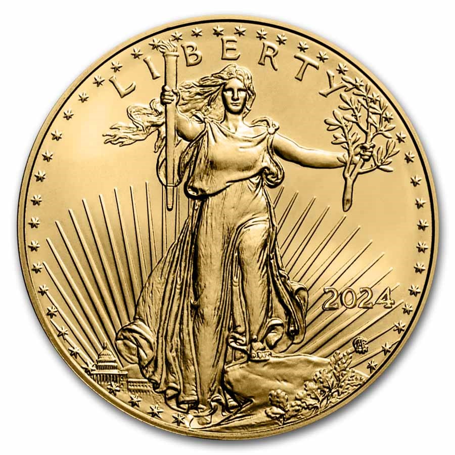 2024 Quarter oz American Gold Eagle Coin - Obverse