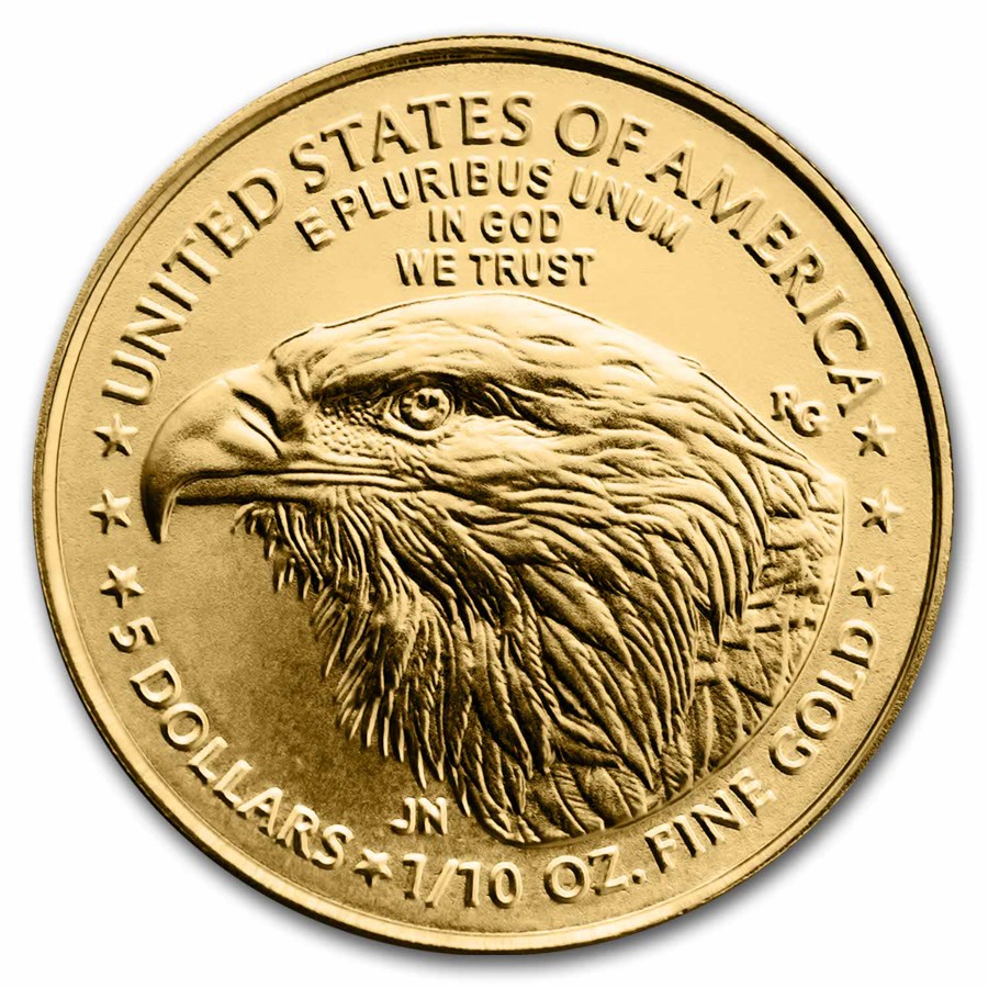 2024 Tenth oz American Gold Eagle Coin - Obverse