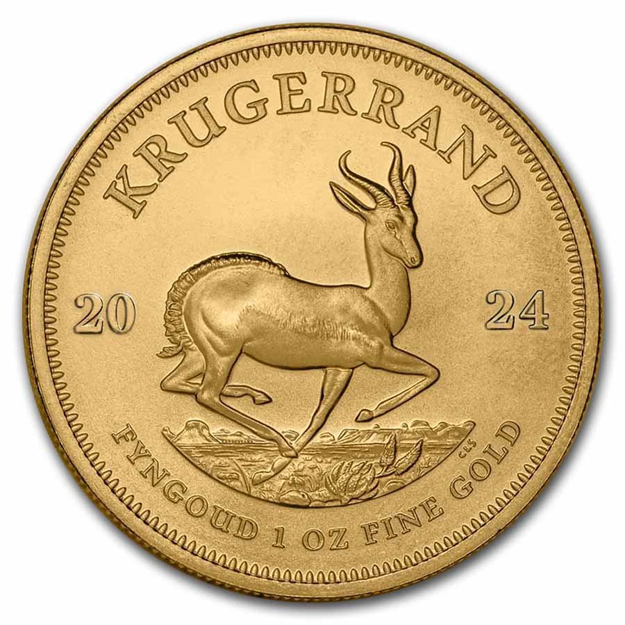 1 oz 2024 South African Gold Krugerrand Coin - Obverse