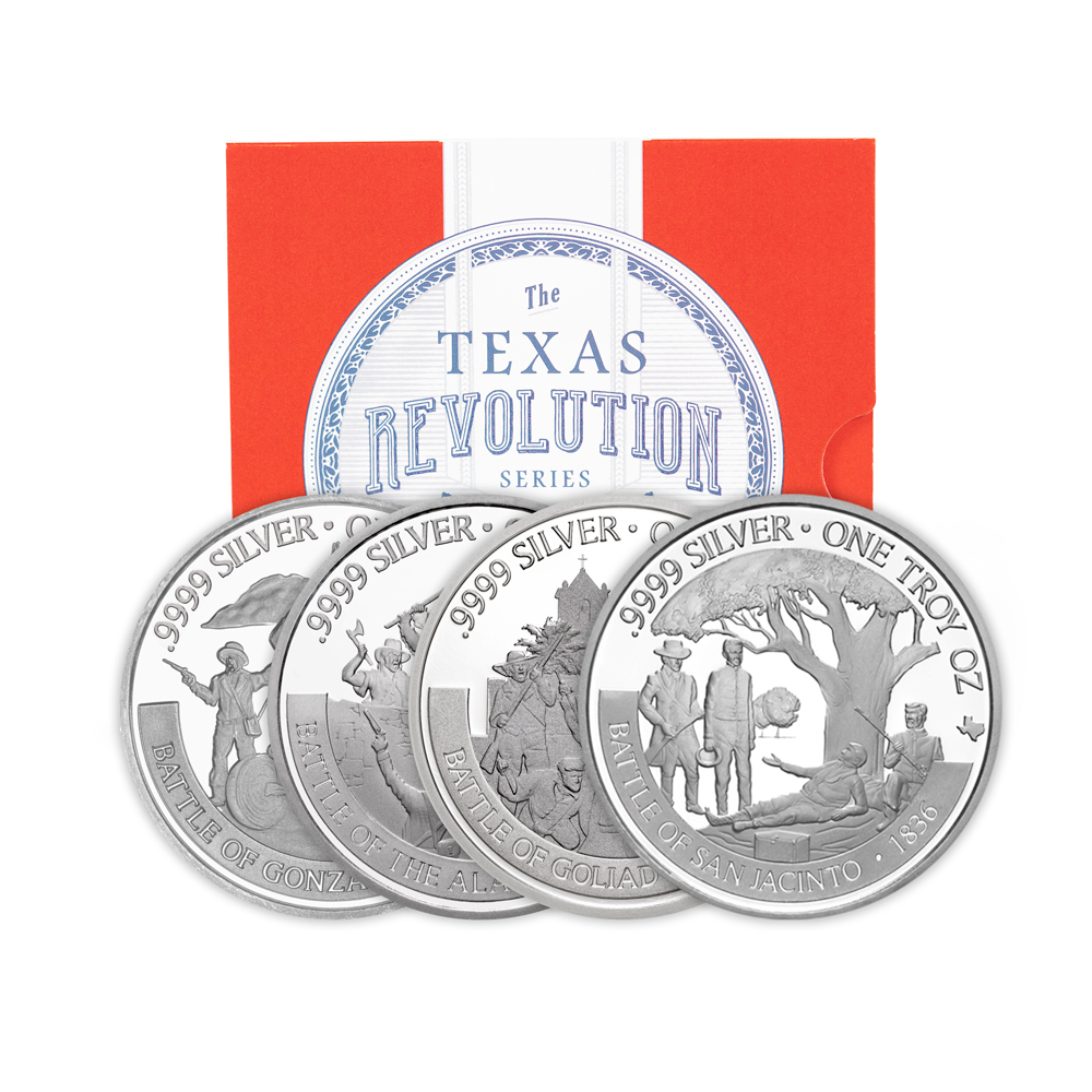 Texas Silver Round - Revolution Series 4-Coin Set