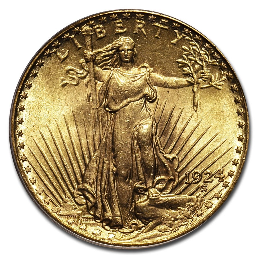 $20 Saint-Gaudens Gold Double Eagle - MS-65 PCGS/NGC