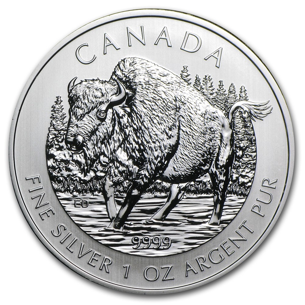 Canadian Wildlife Series - Silver Wood Bison Coin