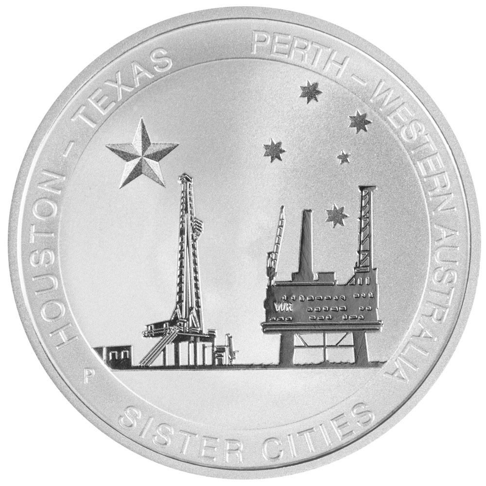 Buy 1/2 oz Silver Perth-Houston Sister Cities *Exclusive*