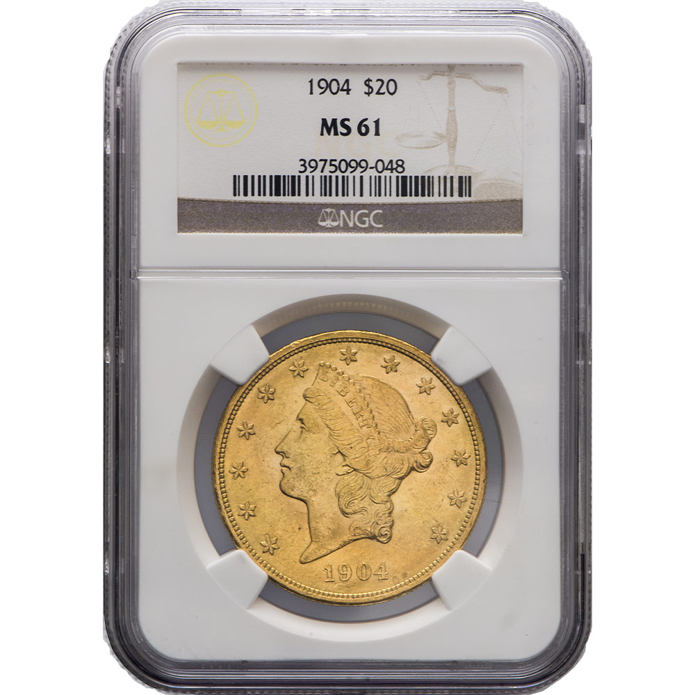 Buy $20 Liberty Gold Double Eagle - MS-61 PCGS/NGC (Dates Our Choice)