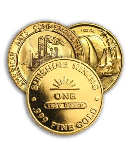 1 oz Gold Round (Varied Condition, Any Mint)