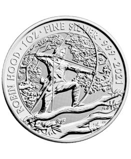 1 oz British Silver Robin Hood Coin