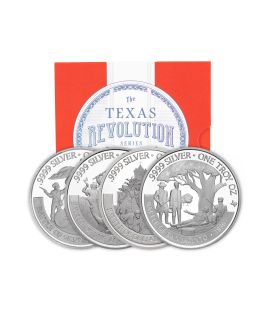 Texas Silver Round - Revolution Series 4-Coin Set