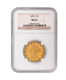 Buy $10 Liberty Gold Double Eagle - MS-62 PCGS/NGC (Dates Our Choice)
