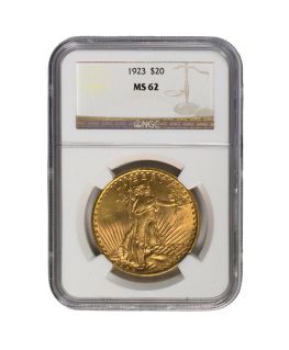 Buy $20 Saint-Gaudens Gold Double Eagle - MS-62 PCGS/NGC (Dates Our Choice)