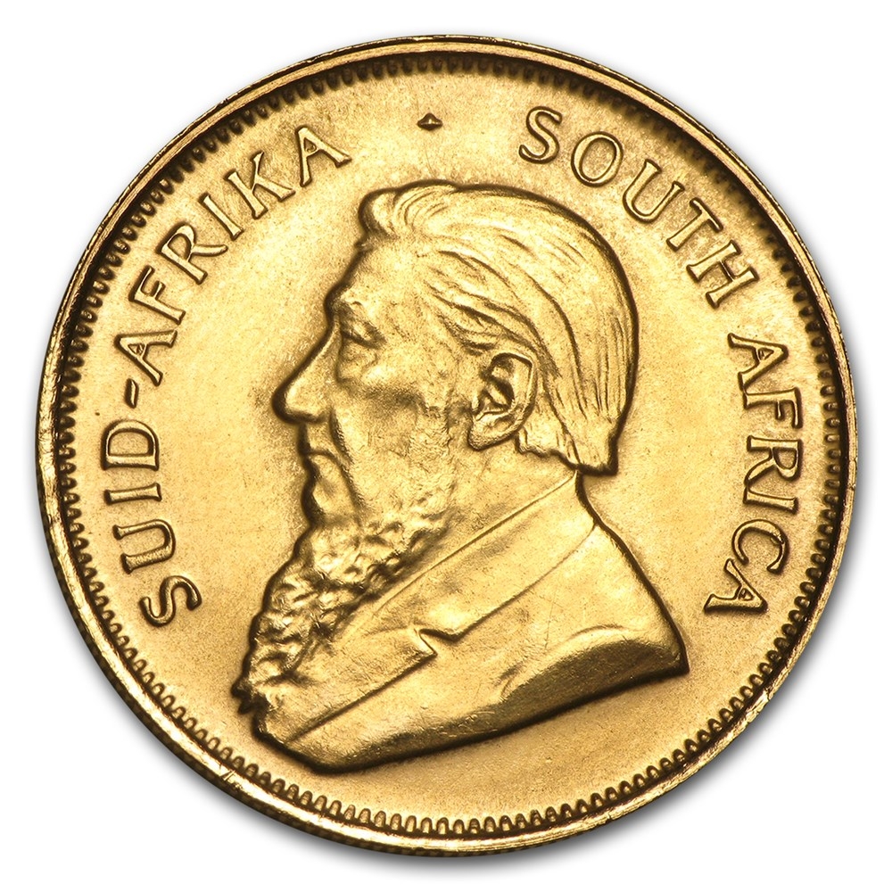 1/2 oz gold krugerrand coin - obverse