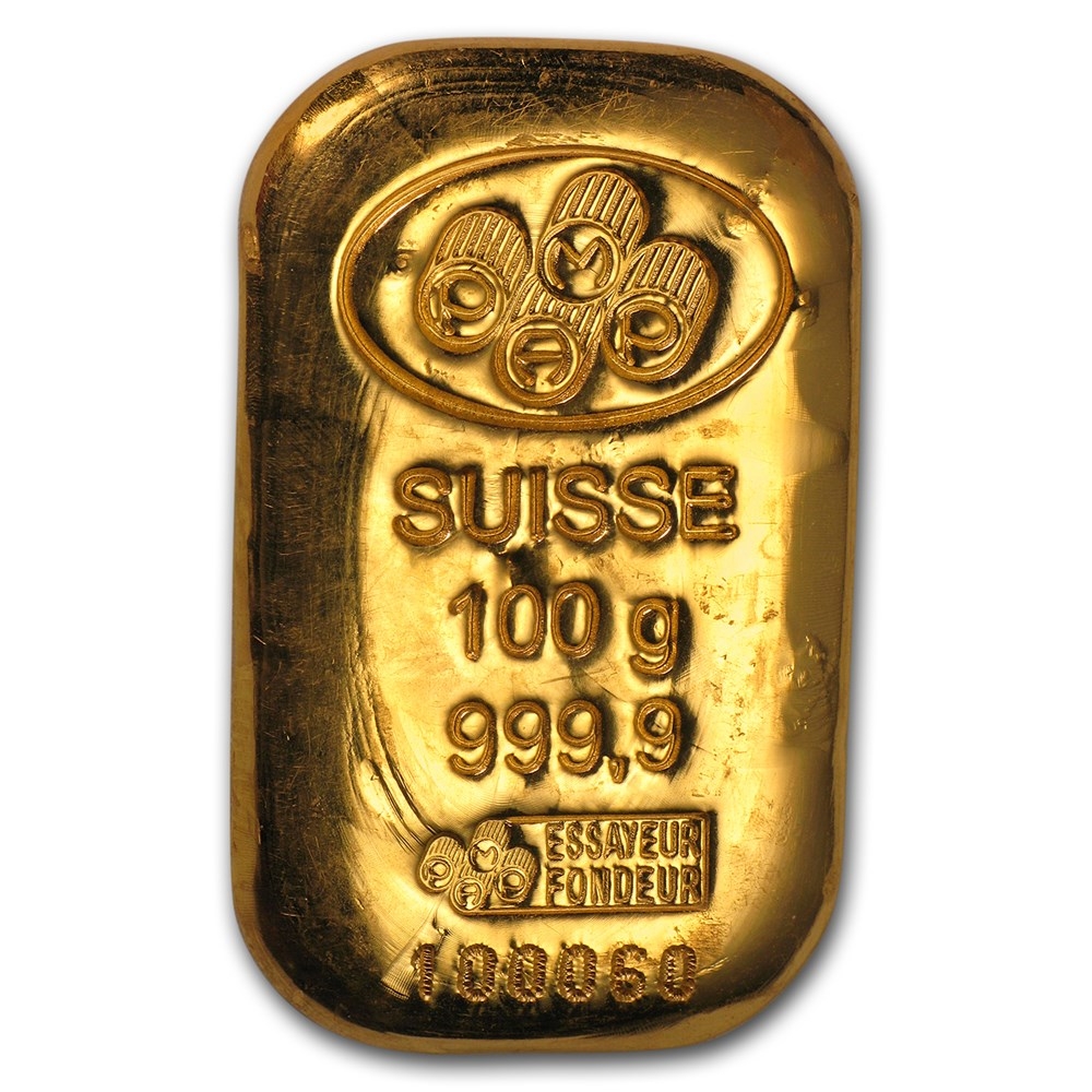 100 gram Gold Bar (Mint of Our Choice)