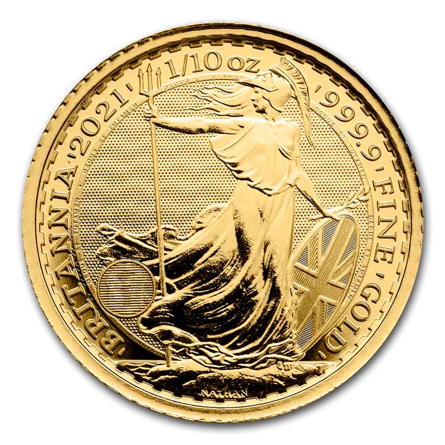 1/10 oz Royal Mint Gold Britannias (Any Year)