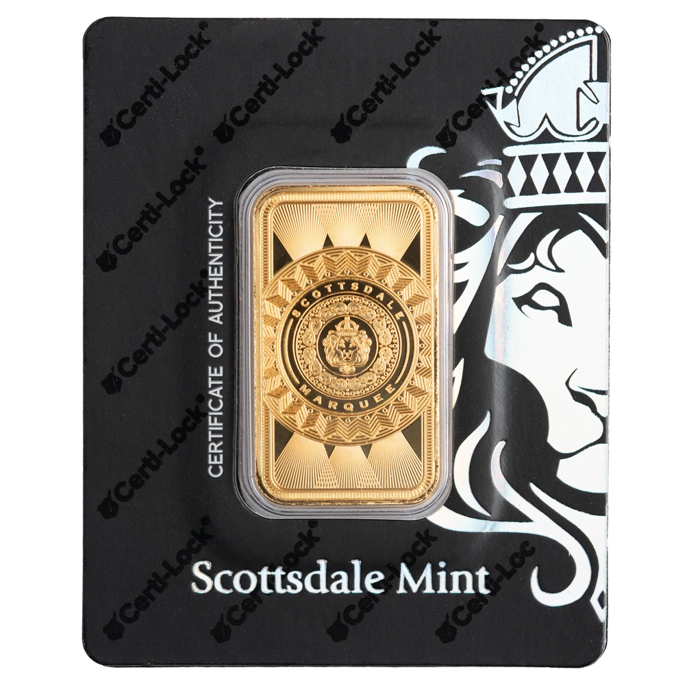 1 oz Scottsdale Mint Gold Bars (Random)
