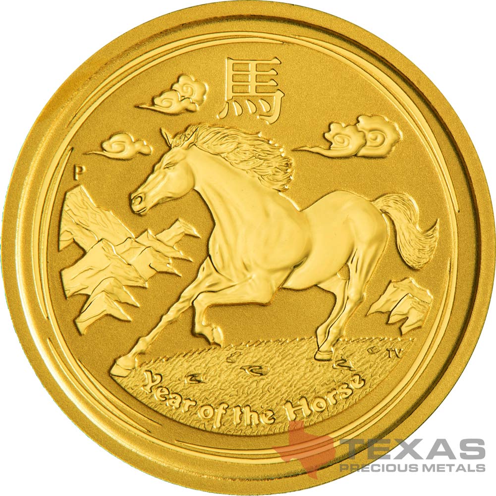 Buy 2014 Year of the Horse - Lunar Series II - 1/10 oz Gold