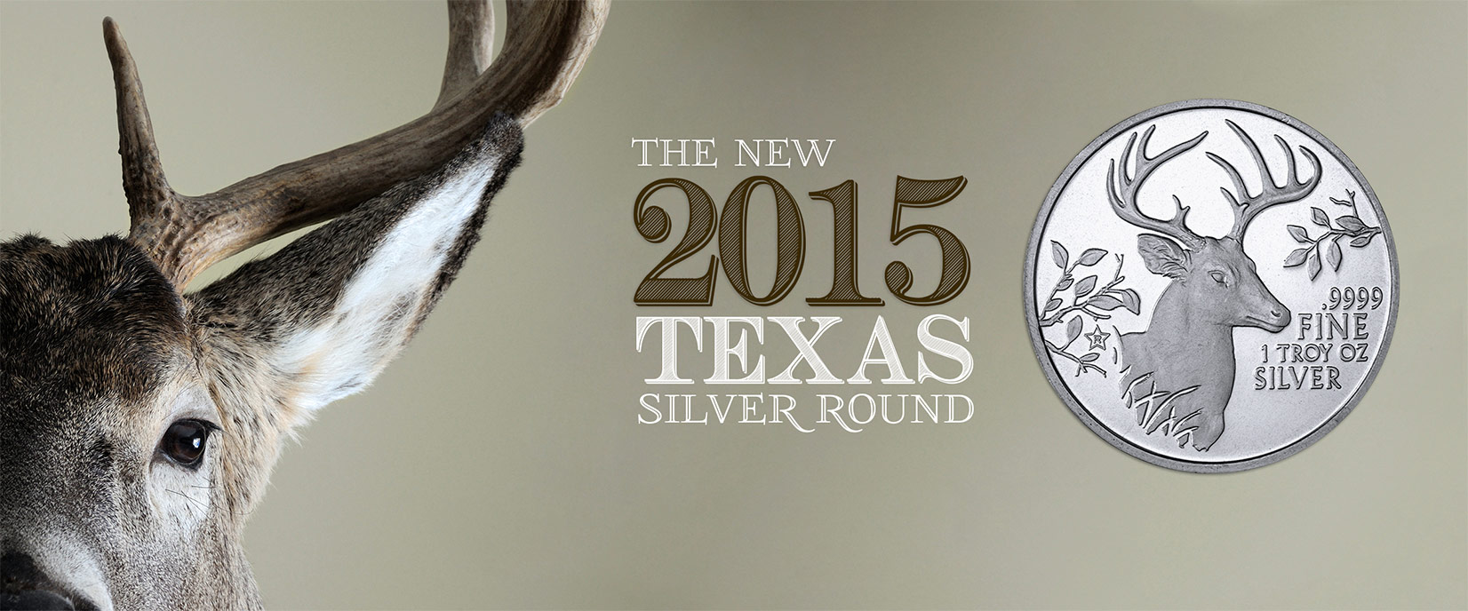 Texas Precious Metals® Announces Release of 2015 Texas “White-Tailed Deer” Silver Round