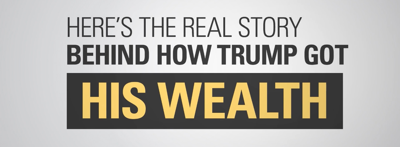Donald Trump’s Entire Financial History in One Short Video