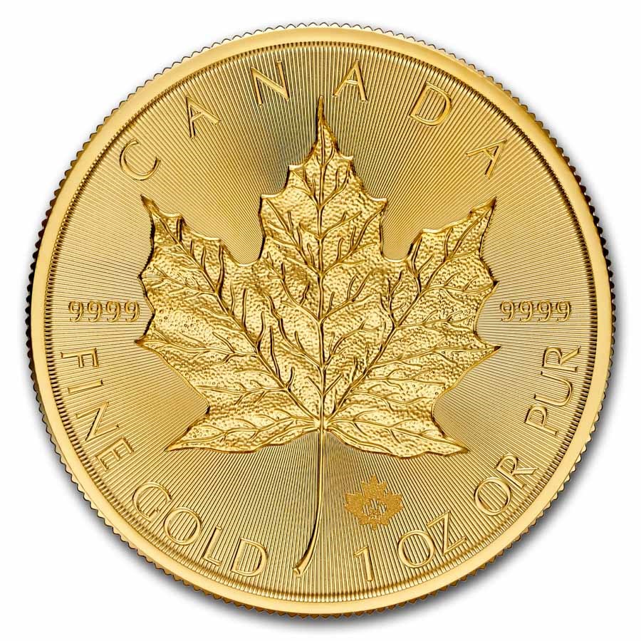 Reverse of 2023 Canadian Maple Leaf Gold Coin