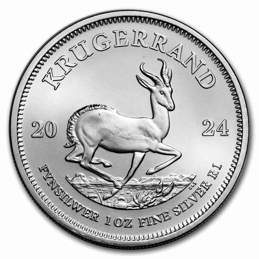 Reverse of 2024 South African Silver Krugerrand Coin