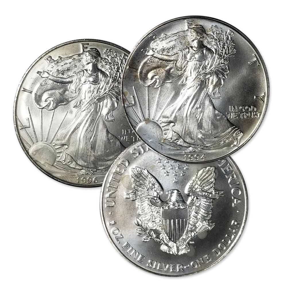 American Silver Eagle Coin (Varied Condition - Random Year)