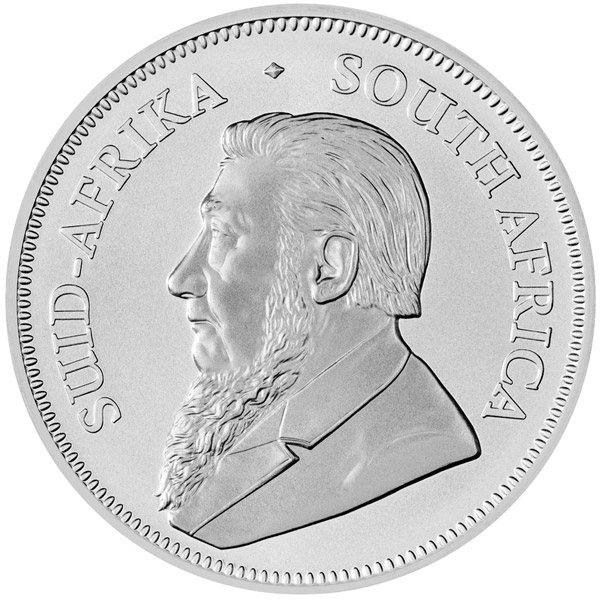 Obverse of 2018 South African Silver Krugerrand Coin