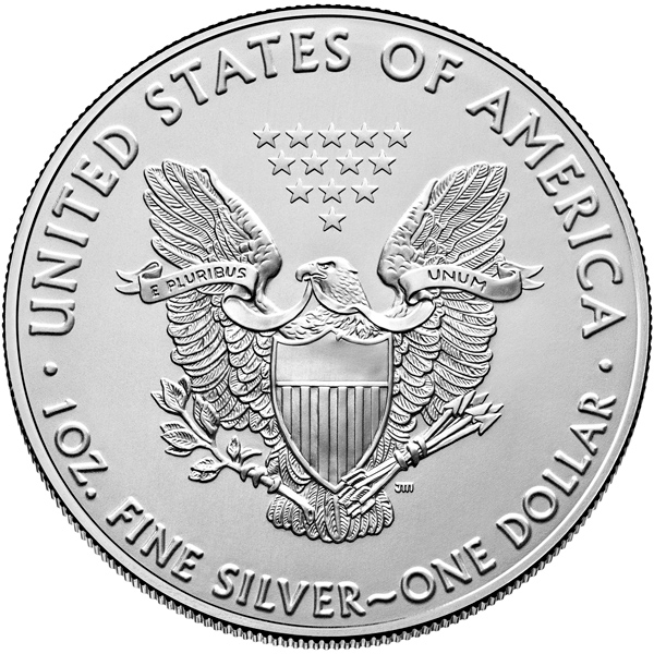 Reverse of 2020 American Silver Eagle Coin