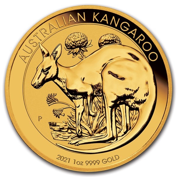 Reverse of 2021 Australian Gold Kangaroo